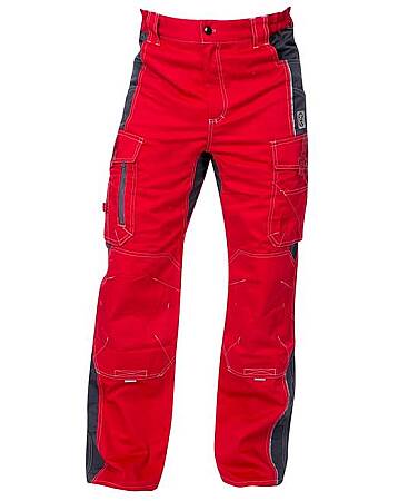 Montérkové pracovní pasové kalhoty Ardon VISION, červené