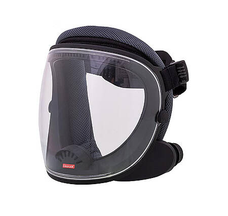 Ochranný štít CleanAIR Unimask, šedý (5 bodové upínání)