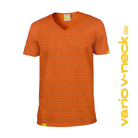 Pracovní triko CHAMEO VARIO V-NECK ESD, oranžová