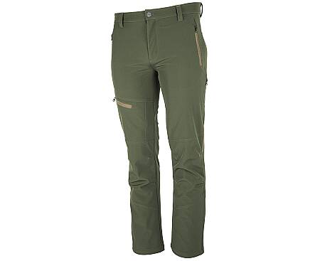 Zateplené softshellové kalhoty Bennon FORCE TROUSERS, zeleno-hnědé