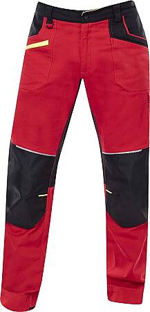 Montérkové pracovní kalhoty Ardon 4Xstretch, červená