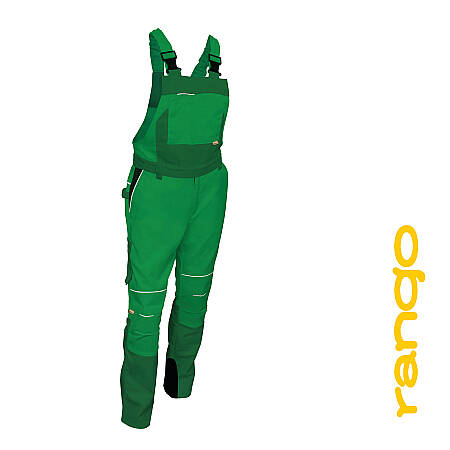 Montérkové laclové kalhoty CHAMEO RANGO, stř.zelená/lahv.zelená