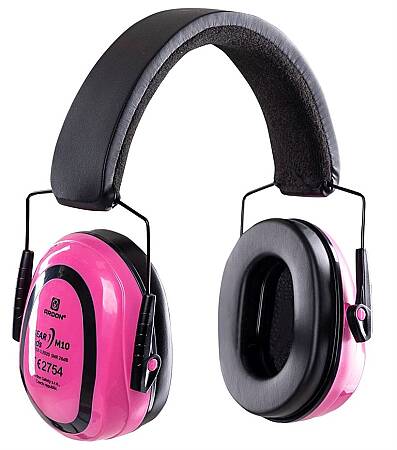 Mušlové chrániče sluchu Ardon 4EAR M10 26 dB, PRO DĚTI, růžové