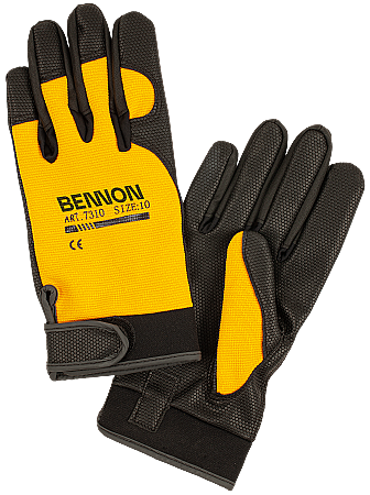 Pracovní ochranné rukavice KALYTOS GLOVES, žluto-černé