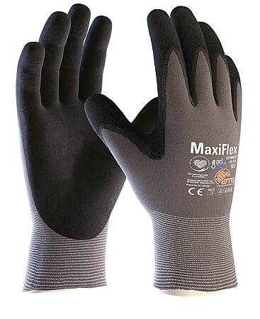 Prodyšné máčené rukavice ATG MaxiFlex Ultimate AD-APT, dlaň s antiperspirantem