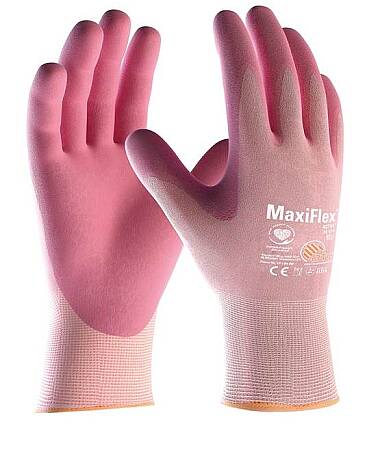 Rukavice s aromatickým povrstvením ATG MaxiFlex ACTIVE, dlaň, PRODEJ.ETIKETA