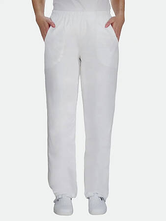 Dámské bílé kalhoty na gumu DÁŠA