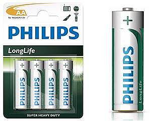 Náhradní baterie Philips AA -1ks